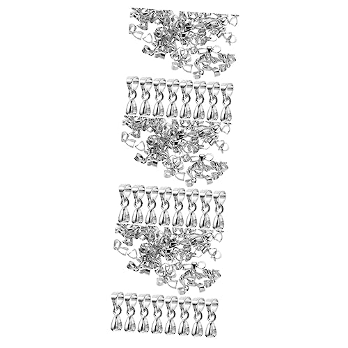 DIYEAH 3 Sätze Hängende Schnalle Schlüssel Halsketten-anhänger-verschlüsse Anhängerstecker Anhängerzubehör Halskette Charms-links Anhängerverbinder Zum Selbermachen Silber- 100 Stück * 3 von DIYEAH