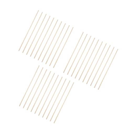 DIYEAH 3 Sätze Isosceles Dreieck Holzstreifen Fensterleistenleiste Fensterverkleidungen Fensterzierleisten Fenstergitter-modellierungsverkleidung Holzformteil Hölzern 10 Stück * 3 von DIYEAH