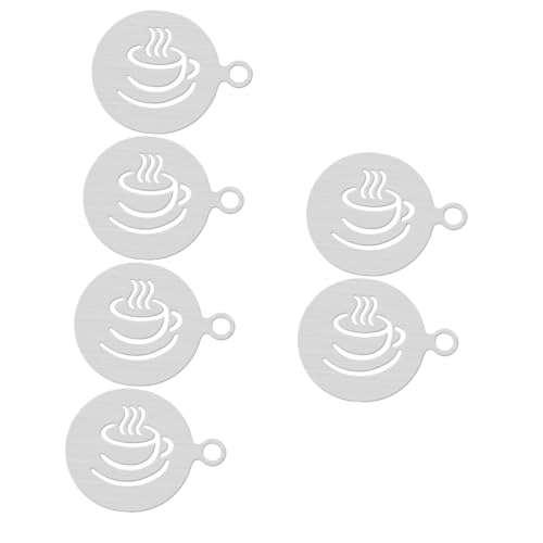 DIYEAH 3 Sätze Kaffeestanzen Aus Rostfreiem Lebensmittelechte Schablonen Für Latte Art Cappuccino Dekorationen Und Kaffeeliebhaber 2 Stück * 3 DIYEAH 3 Sätze Kaffeestanzen Aus Rostfreiem Lebensmittelechte Schablonen Für Latte Art Cappuccino Dekorationen Und Kaffeeliebhaber 2 Stück * 3 von DIYEAH