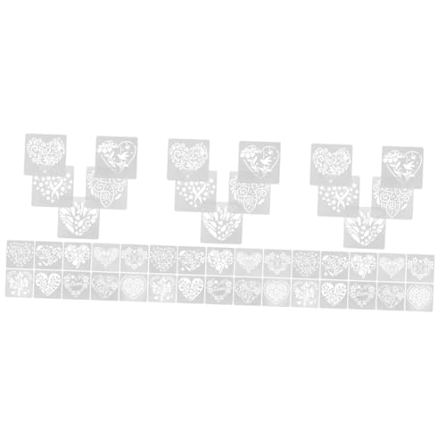 DIYEAH 3 Sätze Liebe Herz Zeichnungsvorlage Wandschablonen Zum Bemalen Schablone Malen Sprühschablonen Schablonen Für Wandbemalung Schablonen in Herzform Malvorlagen Weiß 15 Blätter * 3 DIYEAH 3 Sätze Liebe Herz Zeichnungsvorlage Wandschablonen Zum Bemalen Schablone Malen Sprühschablonen Schablonen Für Wandbemalung Schablonen in Herzform Malvorlagen Weiß 15 Blätter * 3 von DIYEAH