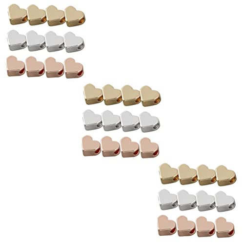 DIYEAH 3 Sätze Liebe Perlen Herzförmige Halskette Klein Loch Herzen Herzanhänger Spacer Bastelzeug Heartstopped Schmuck Bastelt Herzperlen Herz Formt Perlenhandwerk Kupfer 60 Stück * 3 DIYEAH 3 Sätze Liebe Perlen Herzförmige Halskette Klein Loch Herzen Herzanhänger Spacer Bastelzeug Heartstopped Schmuck Bastelt Herzperlen Herz Formt Perlenhandwerk Kupfer 60 Stück * 3 von DIYEAH