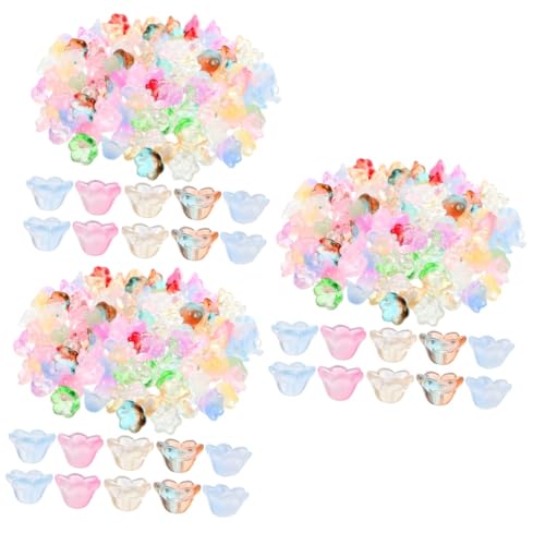 DIYEAH 3 Sätze Lilie Der Talblume Hanging Dekoration Herstellung Edelsteine Bunt Perle Charme Perlen Für Schmuckhersteller Sortiert Anhänger Für Armbänder Ästhetisch Glas 100 Stück * 3 von DIYEAH