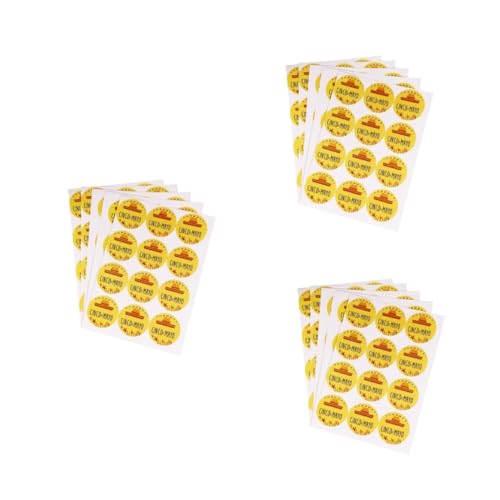 DIYEAH 3 Sätze Mexiko Siegeletikettenaufkleber Geschenkanhänger Papiertüte Partyzubehör Runder Taschenaufkleber Cinco De Mayo Siegelaufkleber Siegelaufkleber Für Cinco 24 Blätter * 3 von DIYEAH
