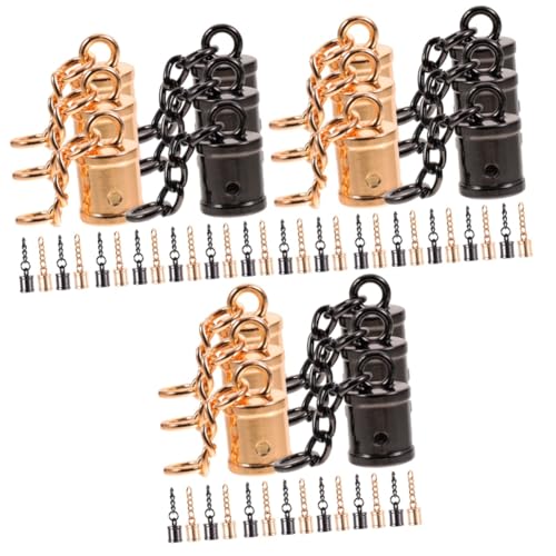 DIYEAH 3 Sätze Quaste Hängende Uhr Geldschrank Bastelzeug Schlüsselkette Armtasche Schmuckherstellung Diy Quasten-endkappe Kordelstopper Aus Metall Tragbare Kabelschlösser 20 Stück * 3 DIYEAH 3 Sätze Quaste Hängende Uhr Geldschrank Bastelzeug Schlüsselkette Armtasche Schmuckherstellung Diy Quasten-endkappe Kordelstopper Aus Metall Tragbare Kabelschlösser 20 Stück * 3 von DIYEAH