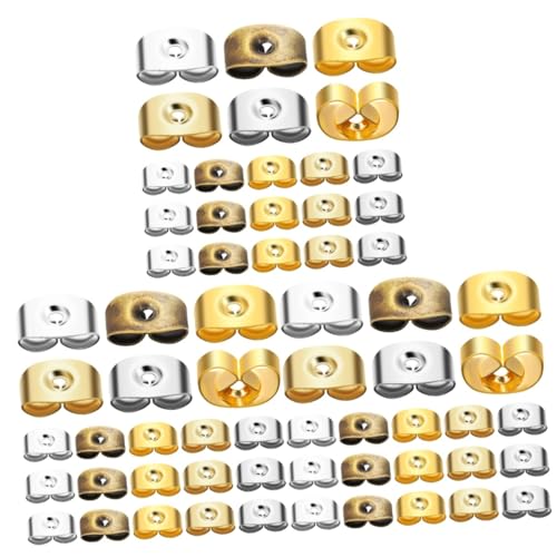 DIYEAH 3 Sätze Sichere Ohrstecker Verschlüsse Ersatz Ohrstecker Rückseiten in Gold Goldoptik Bronze Kompatibel Mit Meisten Ohrsteckern Für Ohrringherstellung Und Reparatur 20 Paare * 3 von DIYEAH