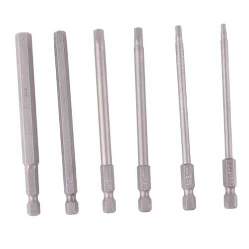 DIYEAH 3 Sätze Teiliges Hexagon Bit Stahl Schraubendreherkopf Für Beschädigte Schrauben Entferner Werkzeug Für Maschinen Und Holzschrauben 6 Stücke * 3 von DIYEAH
