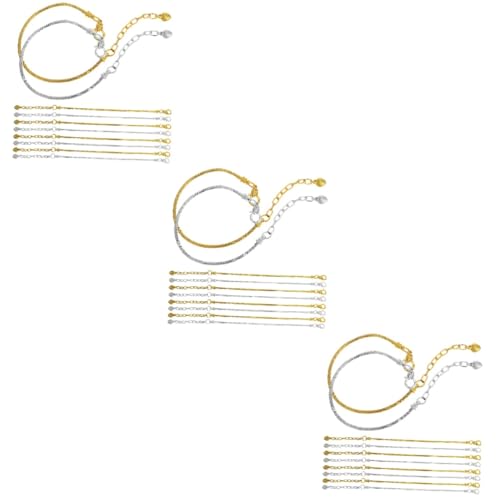 DIYEAH 3 Sätze Teiliges Schlangenkette Charm Armband Kupfer Für Frauen Elegantes Schlichtes Design Für Als Für Freundinnen Und Langlebig Und Kombinierbar 10 Stück * 3 von DIYEAH