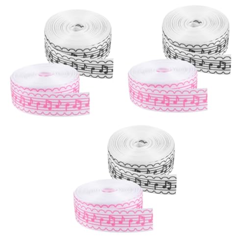 DIYEAH 3 Sätze Verschleißfestes Geschenkband Satinband Schwarzes Band Farbig Dekorationen Verdrahtetes Band Ton Die Mit Schleife Bänder Für Handwerk Polyester 2 Rollen * 3 von DIYEAH