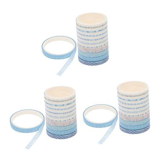 DIYEAH 3 Sätze Washi-tape Abdeckband Zum Lackieren Geschenkpapier Dekorativ Farbabdeckband Farbig Aufkleber The Washi Tape Sticker Washi-frische-klebeband Sammelklebeband 30 Rollen * 3 von DIYEAH