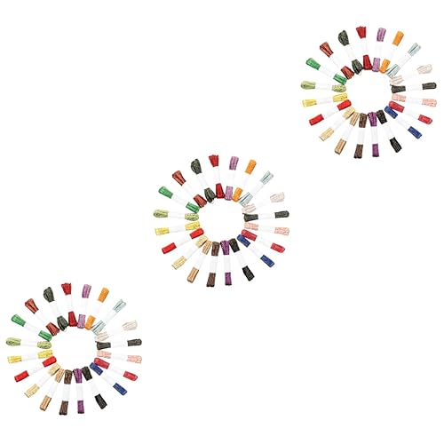DIYEAH 3 Sätze Weihnachtsgeschenkband Party Dünn Satinband Klein Chiffon Seidenband Ribbon Ripsband Blumenband Eheringe Verpackungsband Schleifenband Selber Machen Polyester 20 Rollen * 3 von DIYEAH