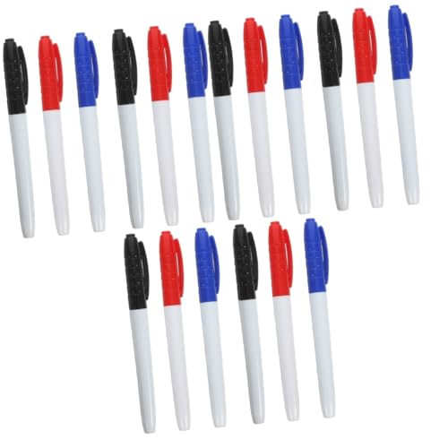 DIYEAH 3 Sätze Whiteboard Marker Wiederverwendbare Abwischbare Stifte Mit Feiner Spitze in Blau Schwarz Und Rot Für Büro Schule Und Kreative Anwendungen 6 Stück * 3 von DIYEAH