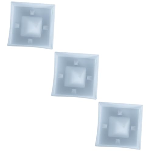 DIYEAH 3 Stck. Silikonform Pyramide DIY Gießform für Harz Handwerk Originelles Basteln Pyramidenornament Halterung Flexibel Leicht zu Reinigen Praktisch von DIYEAH