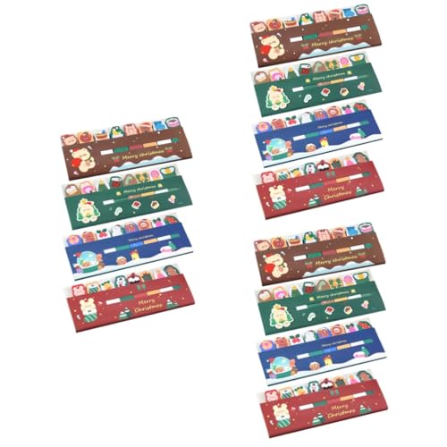 DIYEAH 3 Stück 4 Notizbuch Weihnachten Buchseite klebrig für markierungsfahnen Markierungsfähnchen etikettenaufkleber im weihnachtsstil Haftetiketten mit Weihnachtsmotiv Papier Colorful DIYEAH 3 Stück 4 Notizbuch Weihnachten Buchseite klebrig für markierungsfahnen Markierungsfähnchen etikettenaufkleber im weihnachtsstil Haftetiketten mit Weihnachtsmotiv Papier Colorful von DIYEAH