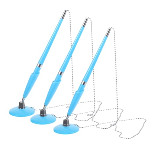 DIYEAH 3 Stück Business Desk Stift Stifte Schalter Kette Counter-Kugelschreiber Tisch stehender Stift multifunktionaler Schreibstift Signierstift für die Hochzeit 2 Stück Verpackung Blau DIYEAH 3 Stück Business Desk Stift Stifte Schalter Kette Counter-Kugelschreiber Tisch stehender Stift multifunktionaler Schreibstift Signierstift für die Hochzeit 2 Stück Verpackung Blau von DIYEAH