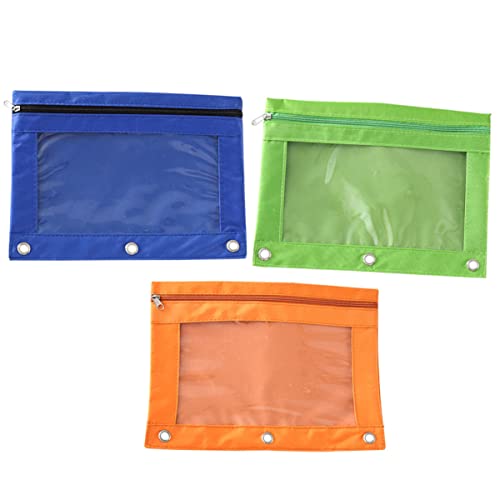 DIYEAH 3 Stück Federmäppchen mit drei Löchern Binder-Taschen mit Reißverschluss Schublade büroorganizer unterlagen organizer Bindemittel liefert Federmäppchen für Ordner Oxford-Stoff DIYEAH 3 Stück Federmäppchen mit drei Löchern Binder-Taschen mit Reißverschluss Schublade büroorganizer unterlagen organizer Bindemittel liefert Federmäppchen für Ordner Oxford-Stoff von DIYEAH