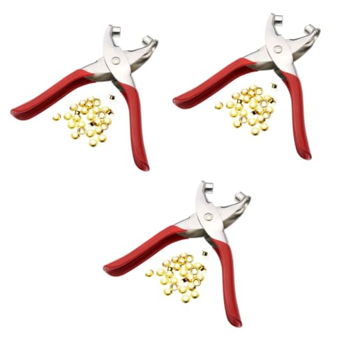 DIYEAH 3 Stück Heavy Duty Lochzange für Leder mit Metallösen Robuste Ösenzange mit Rutschfestem Griff Vielseitig für Stoff Leder Canvas Einfaches Ösen Setzen und Reparieren DIYEAH 3 Stück Heavy Duty Lochzange für Leder mit Metallösen Robuste Ösenzange mit Rutschfestem Griff Vielseitig für Stoff Leder Canvas Einfaches Ösen Setzen und Reparieren von DIYEAH