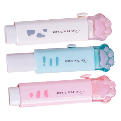 DIYEAH 3 Stück Kawaii Katzenpfoten Radiergummis Einziehbare Praktische Schreibwaren für Schule und Büro Leicht für Schüler und Studenten DIYEAH 3 Stück Kawaii Katzenpfoten Radiergummis Einziehbare Praktische Schreibwaren für Schule und Büro Leicht für Schüler und Studenten von DIYEAH