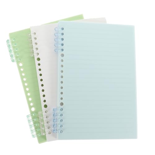 DIYEAH 3 Stück Loseblattbuch einfaches Notizbuch klein Notizblöcke für die Arbeit Planer Arbeitshefte Notizblock mit Bürospule Multifunktionsnotizbuch Notizbuch süß Papier von DIYEAH