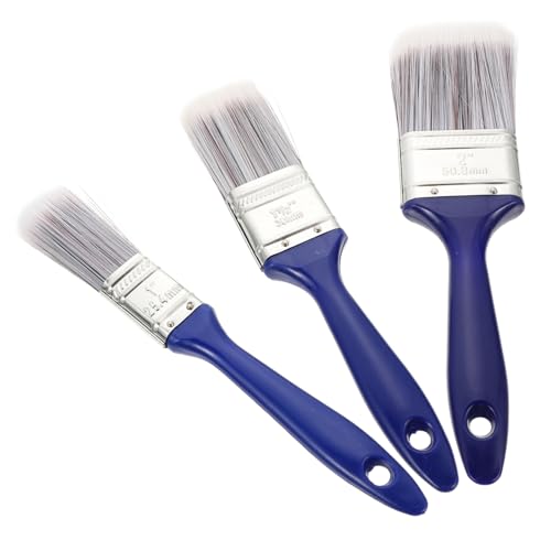DIYEAH 3 Stück PVC Kleber Pinsel Flach Nylon für Malerei und Bastelarbeiten Vielseitiges Malwerkzeug für Zuhause und Schule von DIYEAH