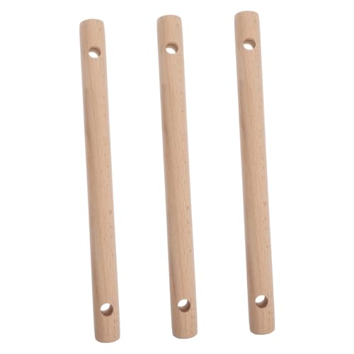 DIYEAH 3 Stück Rundholzstäbe Naturholz für Diy Projekte Holzstäbchen für Seilleiter Vielseitig Einsetzbar Leicht zu Installieren Hochwertigem Holz Gefertigt von DIYEAH