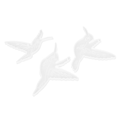 DIYEAH 3 Stück Silikonform für Diy Hummingbird Einfaches Entformen Langlebige Gießform für Epoxidharz und Handwerksprojekte für Kreative Bastelideen von DIYEAH