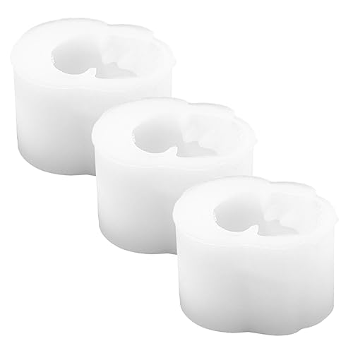 DIYEAH 3 Stück Teiliges Diy Silikonform Schädel Gießform Flexibel Reißfest Langlebig für Harz Schmuck Herstellung Handwerk von DIYEAH