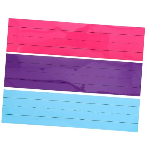 DIYEAH 3 Stück Teiliges Magnetisches Beschriftungsband für Whiteboard Selbstklebend Wiederverwendbar für Schule Büro Kühlschrank Tiefviolett von DIYEAH