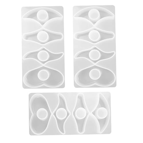 DIYEAH 3 Stück Teiliges Silikon-gießform Epoxidharz Lesezeichen mit Spiegelglanz Flexible Buchseitenhalter und Dekorative Ornamentsilikonform für DIY Schmuck und Bastelprojekte von DIYEAH