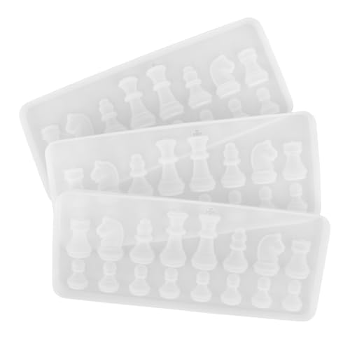 DIYEAH 3 Stück Teiliges Silikon-schachformen Epoxidharz-form Hitzebeständig Detailreiche Internationale Schachfiguren für DIY Schmuck Kunsthandwerk und Heimdekoration DIYEAH 3 Stück Teiliges Silikon-schachformen Epoxidharz-form Hitzebeständig Detailreiche Internationale Schachfiguren für DIY Schmuck Kunsthandwerk und Heimdekoration von DIYEAH