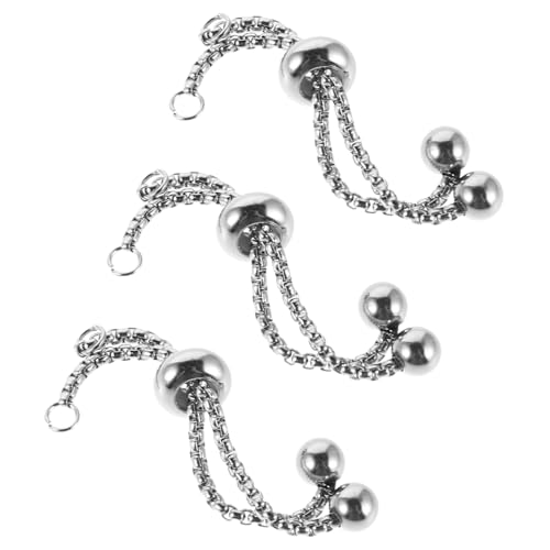 DIYEAH 3 Stücke Verstellbare Schieberkette mit Kugelenden für Diy Schmuckherstellung Stahlfarbe Einsetzbar Fade Resistent für Armbänder und DIYEAH 3 Stücke Verstellbare Schieberkette mit Kugelenden für Diy Schmuckherstellung Stahlfarbe Einsetzbar Fade Resistent für Armbänder und von DIYEAH