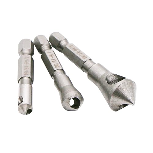DIYEAH 3 Teiliges Fasenloch Holzbearbeitungsbohrer Werkzeug Senker Metallbohrer Senker Bohrer Set Senker Bohrer Bohrer Senker Senker Senker Bohrer Silberstahl DIYEAH 3 Teiliges Fasenloch Holzbearbeitungsbohrer Werkzeug Senker Metallbohrer Senker Bohrer Set Senker Bohrer Bohrer Senker Senker Senker Bohrer Silberstahl von DIYEAH