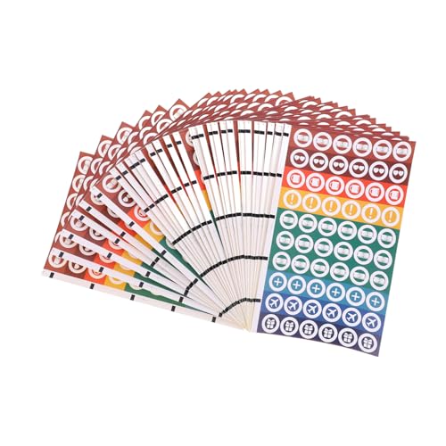 DIYEAH 30 Blatt Punktaufkleber Zum Abziehen Für Kleine Aufkleber Geformt Für Scrapbooking Planer Pastellfarben Einfache Etiketten Aufkleber Für Erwachsene Feste Tagebuchaufkleber von DIYEAH