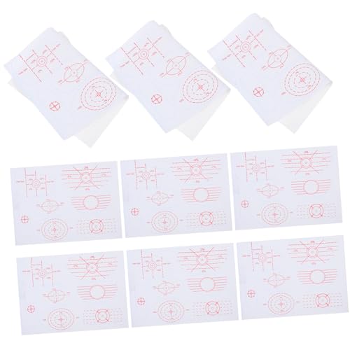 DIYEAH 30 Blatt Queue-Aufkleber Outdoor-Golf-Trainingshilfe Aufkleber für Golfschläger Impact-Etiketten für Golfschläger Innengolftrainingshilfe Golfschwungband Papieraufkleber von DIYEAH