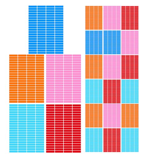 DIYEAH 30 Blatt beschreibbare Namensschild-Aufkleber, rechteckige Farbcodierungsetiketten, selbstklebendes Beschriftungspapier, dekorative Aufkleber für Schulpartys DIYEAH 30 Blatt beschreibbare Namensschild-Aufkleber, rechteckige Farbcodierungsetiketten, selbstklebendes Beschriftungspapier, dekorative Aufkleber für Schulpartys von DIYEAH