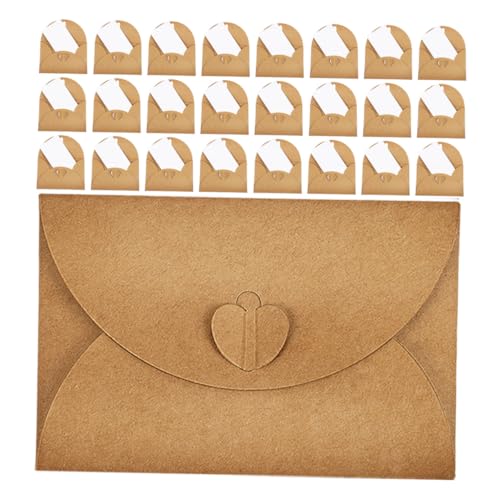 DIYEAH 30 Sätze Mini Kraftpapier Briefumschläge mit Herzverschluss und Weißen Blankokarten Vintage Mini Umschläge für Hochzeit Geburtstag DIY Einladung Grußkarten Abschlussfeier DIYEAH 30 Sätze Mini Kraftpapier Briefumschläge mit Herzverschluss und Weißen Blankokarten Vintage Mini Umschläge für Hochzeit Geburtstag DIY Einladung Grußkarten Abschlussfeier von DIYEAH