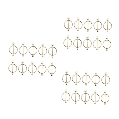 DIYEAH 30 Stck. Teiliges Goldene Metall Perlen Knöpfe Dekorative Kleidungsecken Knöpfe Knoten Design Vielseitige Schal und T Shirt Clips Kostümverzierung für Damen DIYEAH 30 Stck. Teiliges Goldene Metall Perlen Knöpfe Dekorative Kleidungsecken Knöpfe Knoten Design Vielseitige Schal und T Shirt Clips Kostümverzierung für Damen von DIYEAH