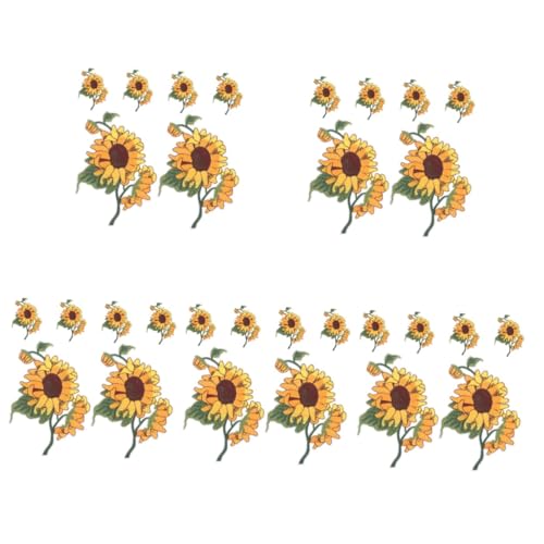 DIYEAH 30 Stk Applikationen blumenmuster Blumenapplikation Bügelflicken für Jeans Sonnenblume zum Aufbügeln Blumenbeet Sonnenblumenfeld Flicken für Hosen Aufnäher Vlies DIYEAH 30 Stk Applikationen blumenmuster Blumenapplikation Bügelflicken für Jeans Sonnenblume zum Aufbügeln Blumenbeet Sonnenblumenfeld Flicken für Hosen Aufnäher Vlies von DIYEAH