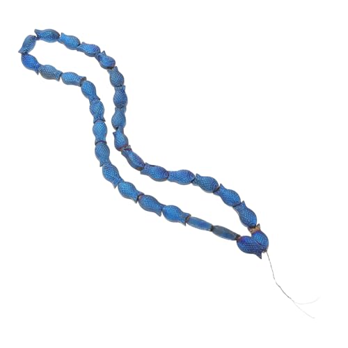 DIYEAH 30 Stück Frosted Glasperlen Fischform Diy Schmuckzubehör für Armbänder und Heimdekoration Einzigartige Bastelmaterialien im Maritimen Stil von DIYEAH