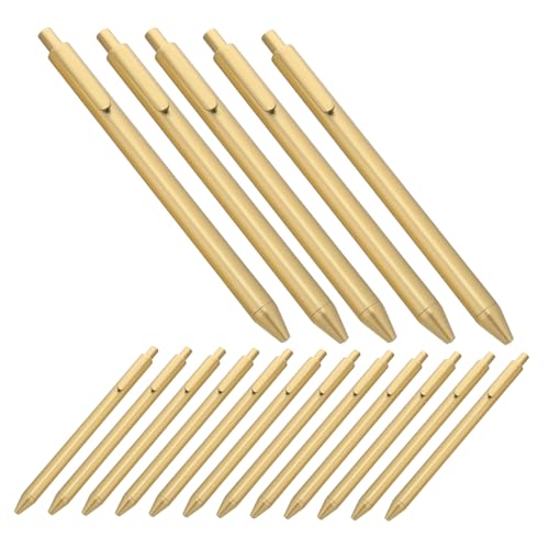 DIYEAH 30 Stück Goldene Kunststoff Kugelschreiber Elegante Komfortable Schreibinstrumente mit Schwarzer Tinte Kreative Business Stifte für Gäste-unterschriften Mitarbeitergeschenke von DIYEAH