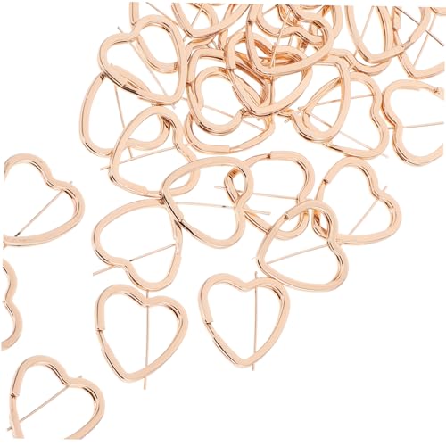 DIYEAH 30 Stück Herzförmige Metall Schlüsselringe Robuste Eisen Spaltringe zum Basteln und Diy Schmuck Retro Stil Schlüsselanhänger Ringe für Anhänger Armbänder und Taschen Goldfarben DIYEAH 30 Stück Herzförmige Metall Schlüsselringe Robuste Eisen Spaltringe zum Basteln und Diy Schmuck Retro Stil Schlüsselanhänger Ringe für Anhänger Armbänder und Taschen Goldfarben von DIYEAH
