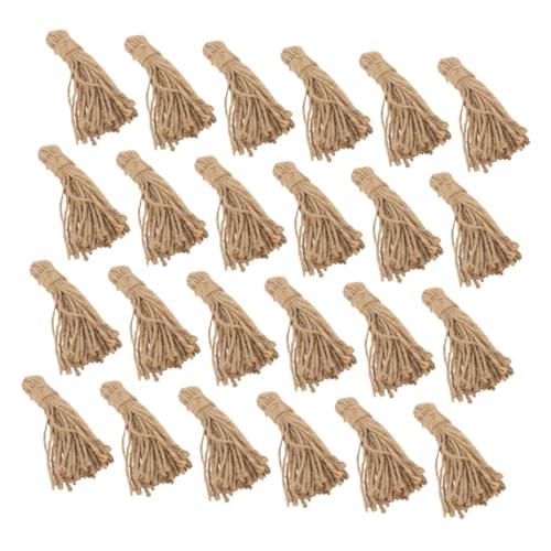 DIYEAH 30 Stück Jute Tasseln aus Natürlichem Jutegarn für DIY Holzperlen Girlande Rustikale Bastelseile für Festliche Weihnachtsdekorationen Nachhaltige DIY Bastelmaterialien DIYEAH 30 Stück Jute Tasseln aus Natürlichem Jutegarn für DIY Holzperlen Girlande Rustikale Bastelseile für Festliche Weihnachtsdekorationen Nachhaltige DIY Bastelmaterialien von DIYEAH
