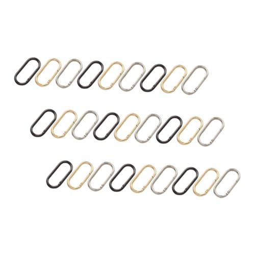 DIYEAH 30 Stück Ovaler Öffnungsring Schlüsselclips für die Handtasche Taschenreihe Geldbörsenklammern für Handtaschen Clip zur Schmuckherstellung Ovale Halskette Verschluss Zinklegierung DIYEAH 30 Stück Ovaler Öffnungsring Schlüsselclips für die Handtasche Taschenreihe Geldbörsenklammern für Handtaschen Clip zur Schmuckherstellung Ovale Halskette Verschluss Zinklegierung von DIYEAH
