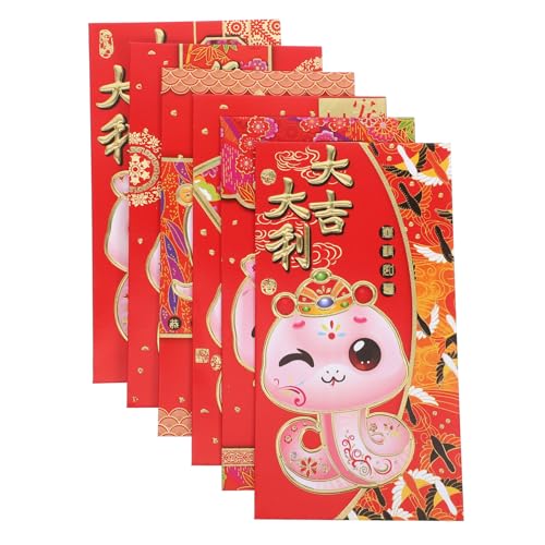 DIYEAH 30 Stück Rote Umschlagtasche „Year of the Snake“. Umschlag zum Mondneujahr Mond- Umschlag für das Schlangenjahr Geldumschläge Umschläge im chinesischen Stil Papier DIYEAH 30 Stück Rote Umschlagtasche „Year of the Snake“. Umschlag zum Mondneujahr Mond- Umschlag für das Schlangenjahr Geldumschläge Umschläge im chinesischen Stil Papier von DIYEAH