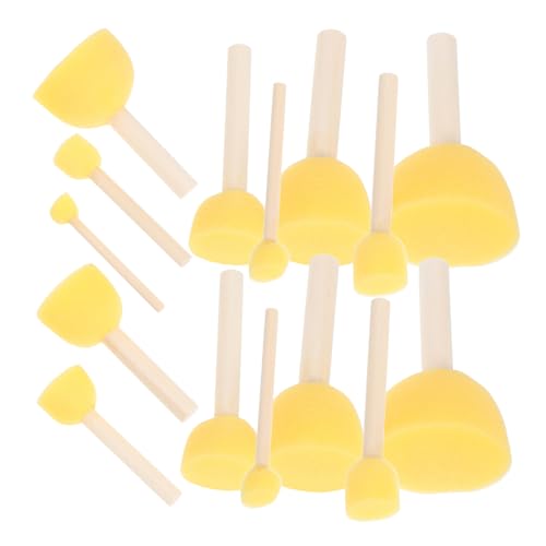 DIYEAH 30 Stück Schwammpinsel Runde Malschwämme Malbedarf Farbschwämme Für Farbe Schwämme Zum Malen Frühlernschwamm Bastelpinsel Holz Gelb DIYEAH 30 Stück Schwammpinsel Runde Malschwämme Malbedarf Farbschwämme Für Farbe Schwämme Zum Malen Frühlernschwamm Bastelpinsel Holz Gelb von DIYEAH