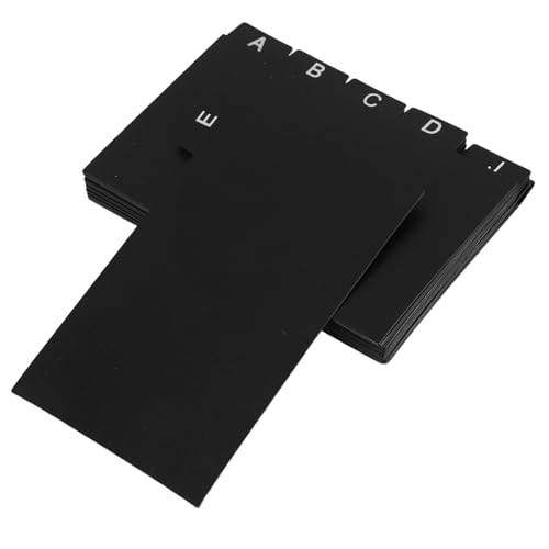 DIYEAH 30 Stück Schwarze Karteikarten Trennblätter aus PP Robuste Indexkarten für Effiziente Dokumentenorganisation für Zuhause und Büro Platzsparend und Langlebig DIYEAH 30 Stück Schwarze Karteikarten Trennblätter aus PP Robuste Indexkarten für Effiziente Dokumentenorganisation für Zuhause und Büro Platzsparend und Langlebig von DIYEAH