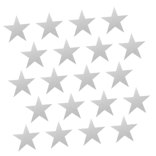 DIYEAH 30 Stück Teiliges Glitzernde Papier sterne Wanddekoration Kindergarten Pinnwand DIY Bastelset Silber Sichere Langlebige Papiersterne für Kinderzimmer Klassenzimmer Partygestaltung von DIYEAH