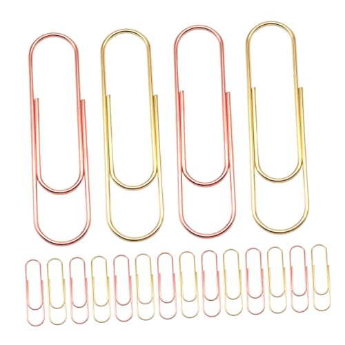 DIYEAH 30 Stück Teiliges Große Bunte Büroklammern Schwere Wiederverwendbare Metallklammern für Dokumentenorganisation und Lesezeichen Vielseitige Platzsparende Aktenklammern für Büro und DIYEAH 30 Stück Teiliges Große Bunte Büroklammern Schwere Wiederverwendbare Metallklammern für Dokumentenorganisation und Lesezeichen Vielseitige Platzsparende Aktenklammern für Büro und von DIYEAH