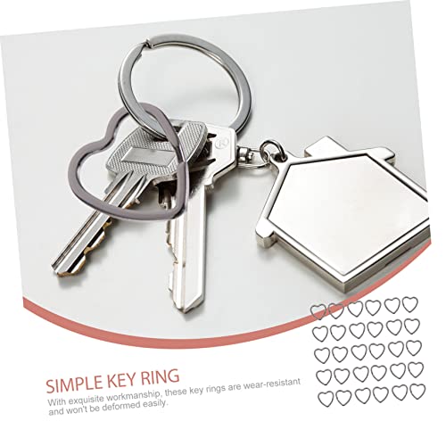 DIYEAH 30 Stück Teiliges Herzförmige Metall Schlüsselringe Split Ringe Stark Sicher für Diy Schmuck Basteln Taschenanhänger Zubehör DIYEAH 30 Stück Teiliges Herzförmige Metall Schlüsselringe Split Ringe Stark Sicher für Diy Schmuck Basteln Taschenanhänger Zubehör von DIYEAH