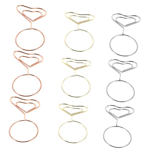 DIYEAH 30 Stück Teiliges Herzförmiges Kartenhalter Kompakte Platzkartenhalter Für Tischnummern Visitenkarten und Fotohalter Langlebiges Design Für Hochzeit Party Büro und von DIYEAH