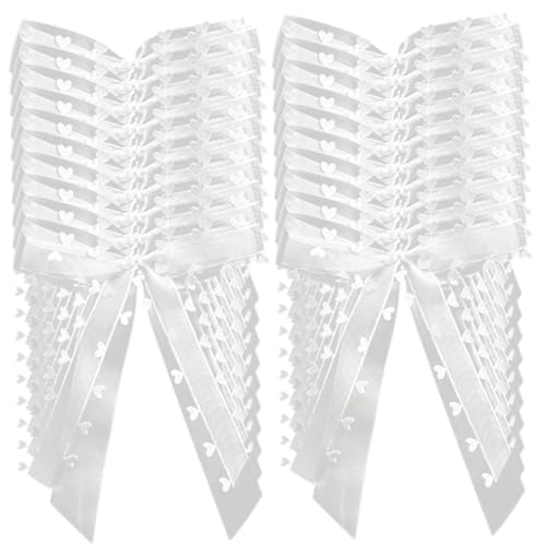 DIYEAH 30 Stück Teiliges Hochzeitsautoschleifen mit Herzmotiv Stilvolle Handgefertigte Satinbänder Romantische Dekoration für Brautstrauß Autospiegel Antennen und Hochzeitsfeiern DIYEAH 30 Stück Teiliges Hochzeitsautoschleifen mit Herzmotiv Stilvolle Handgefertigte Satinbänder Romantische Dekoration für Brautstrauß Autospiegel Antennen und Hochzeitsfeiern von DIYEAH